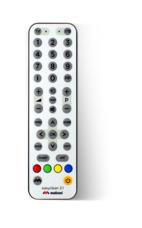 MELICONI - Telecomando universale 2 in 1 SPEEDY 2+ ITALIA-Tlc nero con  tastiera bicolore